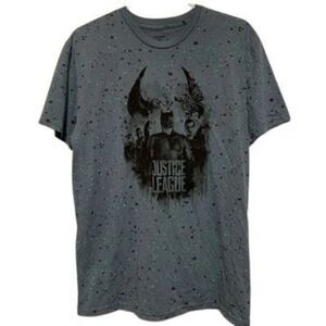 Justice League Size Large Spotted Blue T-Shirt